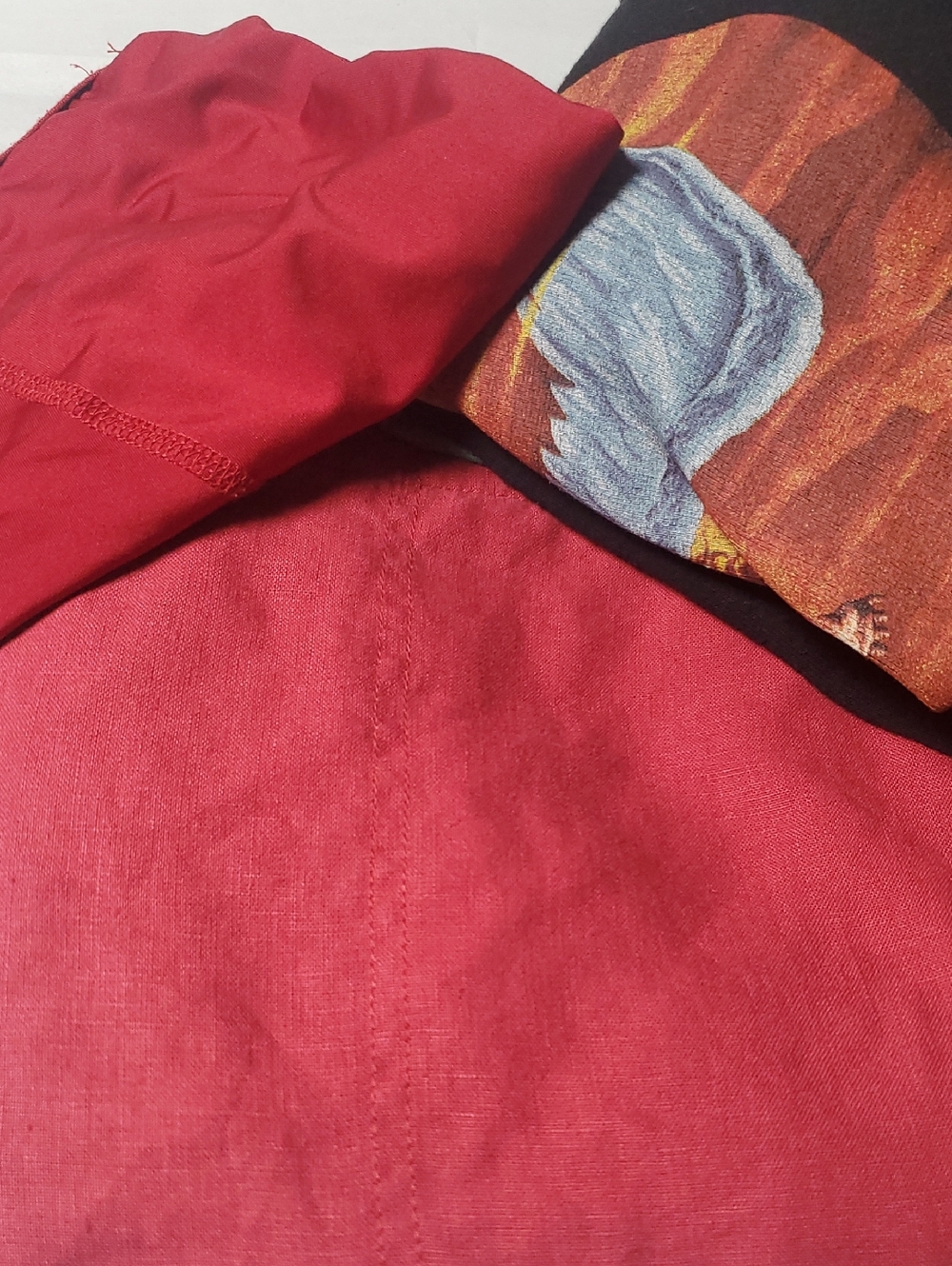 J.Jill Love Linen Wide-Leg Crop Pants Size Large Red Pink Resortwear Summer - Picture 15 of 15